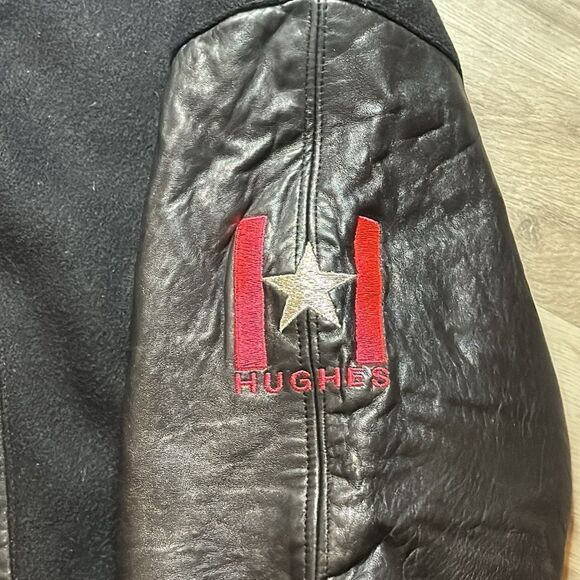 - Movie Jacket. Home Alone 2. Vintage Leather Bomber Jacket. XL. - Picture 5 of 11